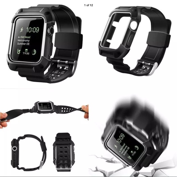 Other - 42mm Apple Watch Rugged Protective Case Band black